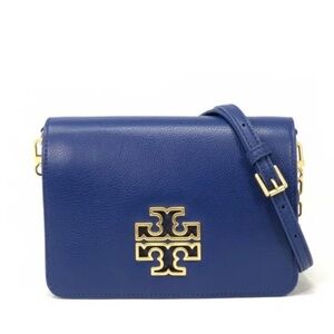Tory Burch Blue Leather Crossbody Bag